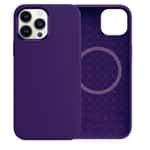 Comma Magnetic Silicone Case for iPhone 15 Pro Max - Nature Series (Purple)