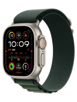 Смарт-часы Apple Watch Ultra 2 2024 GPS + Cellular 49mm Natural Titan. Case w. Dark Green Alpine Loop - L (MYT33+MXMW3)