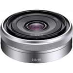 Sony E 16mm f/2.8 Silver Wide-Angle Lens (SEL16F28)