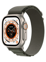 Смарт-годинник Apple Watch Ultra GPS + Cellular 49mm Titanium Case with Green Alpine Loop - Medium (MQEW3/MQFN3)