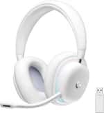 Logitech G735 Off White Wireless Gaming Headset with Microphone (981-001083)