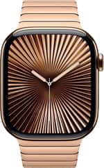 Смарт-годинник Apple Watch Series 10 GPS + Cellular 46mm Gold Titanium Case w. Gold Link Bracelet (MX183+MXMH3)