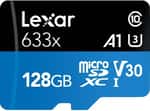 Карта пам'яті Lexar 128 GB microSDXC 633x UHS-I (U3) A1 V30 High-Performance + SD-адаптер (LSDMI128BB633A)