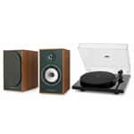 Комплект активных колонок Triangle BR03 CONNECT (Green) + проигрыватель винила Lunar 3 (Black)