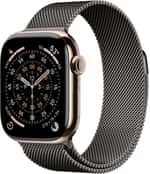 Смарт-часы Apple Watch Series 11 GPS + Cellular 42mm Gold Tit. Case w. Slate Milanese Loop (MF9M4+MGJ14)