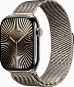 Смарт-часы Apple Watch Series 10 GPS + Cellular 46mm Natural Titanium Case w. Natural Milanese Loop - S/M (MC7Q4)