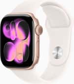 Смарт-часы Apple Watch Series 11 GPS 42mm Rose Gold Alu. Case w. Light Blush S. Band – S/M (MEU04)