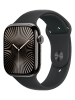 Смарт-часы Apple Watch Series 10 GPS + Cellular 46mm Slate Titanium Case w. Black Sport Band - M/L (MWYE3)