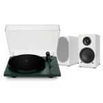 Комплект активних колонок Triangle AIO Twin (White) + програвач вінілу Lunar 1 (Green)