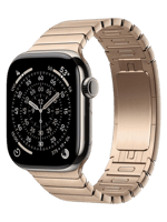 Смарт-часы Apple Watch Series 11 GPS + Cellular 42mm Slate Tit. Case w. Gold Link Bracelet (MF9K4+MXMC3)