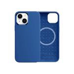 Чохол Comma для iPhone 15 Magnetic Silicone Nature Series (Blue)