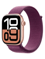 Смарт-часы Apple Watch Series 10 GPS + Cellular 42mm Rose Gold Aluminum Case w. Plum S. Loop (MWXC3)