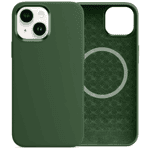 Чехол Comma для iPhone 15 Magnetic Silicone Nature Series (Green)