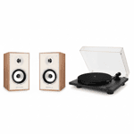 Комплект активних колонок Triangle BR02 CONNECT (Light Oak) + програвач вінілу Lunar 1 (Black)
