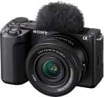 Компактний фотоапарат зі змінним об'єктивом Sony ZV-E10 Kit 16-50mm Black (ILCZVE10LB.CEC)