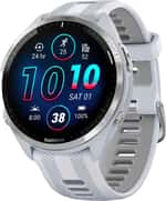 Смарт-годинник Garmin Forerunner 965 Titanium Bezel w. Whiteston Case and Whiteston/Powder Gray S. Band (010-02809-01/11/8)