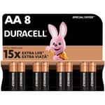 Батарейка Duracell AA щелочные 8 шт. в упаковке (5000394006522/81417083/81480361)
