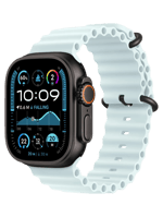 Apple Watch Ultra 2 2024 GPS + Cellular 49mm Black Titanium Case with Ice Blue Ocean Band (MYTC3+MYP83)