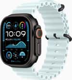 Смарт-годинник Apple Watch Ultra 2 2024 GPS + Cellular 49mm Black Titanium Case w. Ice Blue Ocean Band (MYTC3+MYP83)