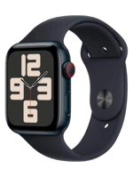 Apple Watch SE 2 GPS + Cellular 44mm Midnight Aluminum Case with Midnight Sport Band M/L (MRH73)
