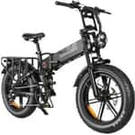 SAMEBIKE RS-A02 Folding Electric Bike (1200W, 17Ah, 48V) 20" with Throttle Black
