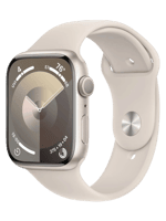 Смарт-годинник Apple Watch Series 9 GPS 45mm Starlight Aluminum Case w. Starlight Sport Band - S/M (MR963)