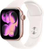 Смарт-часы Apple Watch Series 11 GPS + Cellular 42mm Rose Gold Alu. Case w. Light Blush Sport Band - S/M (MF8E4)