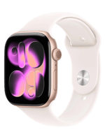 Смарт-часы Apple Watch Series 11 GPS + Cellular 42mm Rose Gold Alu. Case w. Light Blush Sport Band - S/M (MF8E4)