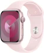 Смарт-часы Apple Watch Series 9 GPS 41mm Pink Aluminum Case w. Light Pink S. Band - S/M (MR933)