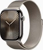 Смарт-часы Apple Watch Series 10 GPS + Cellular 46mm Natural Titanium Case w. Natural Milanese Loop - M/L (MWYC3)
