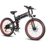 Электровелосипед Samebike LO26 Plus (1000 Вт; 15 А*ч; 48 В), колеса 26", с ручкой газа, черный