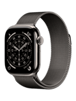 Apple Watch Series 11 GPS + Cellular 46mm Slate Titanium Case with Slate Milanese Loop - S/M (MFD34)
