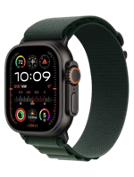 Смарт-часы Apple Watch Ultra 2 2024 GPS + Cellular 49mm Black Titan. Case w. Dark Green Alpine Loop - Малый (MX4Q3)