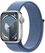 Apple Watch Series 9 GPS 41mm Silver Aluminum Case with Winter Blue Sport Loop (MR923)