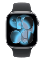 Смарт-годинник Apple Watch Series 11 GPS + Cellular 42mm Space Grey Alu. Case w. Black S. Band - S/M (MF8A4)