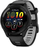 Смарт-часы Garmin Forerunner 265 Black Bezel and Case w. Black/Powder Gray Silicone Band (010-02810-00/10/50)