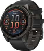 Смарт-часы Garmin Fenix 8 47mm AMOLED Sapphire Carbon Gray DLC Titanium w. Black/Pebble Gray S. Band (010-02904-20/21)