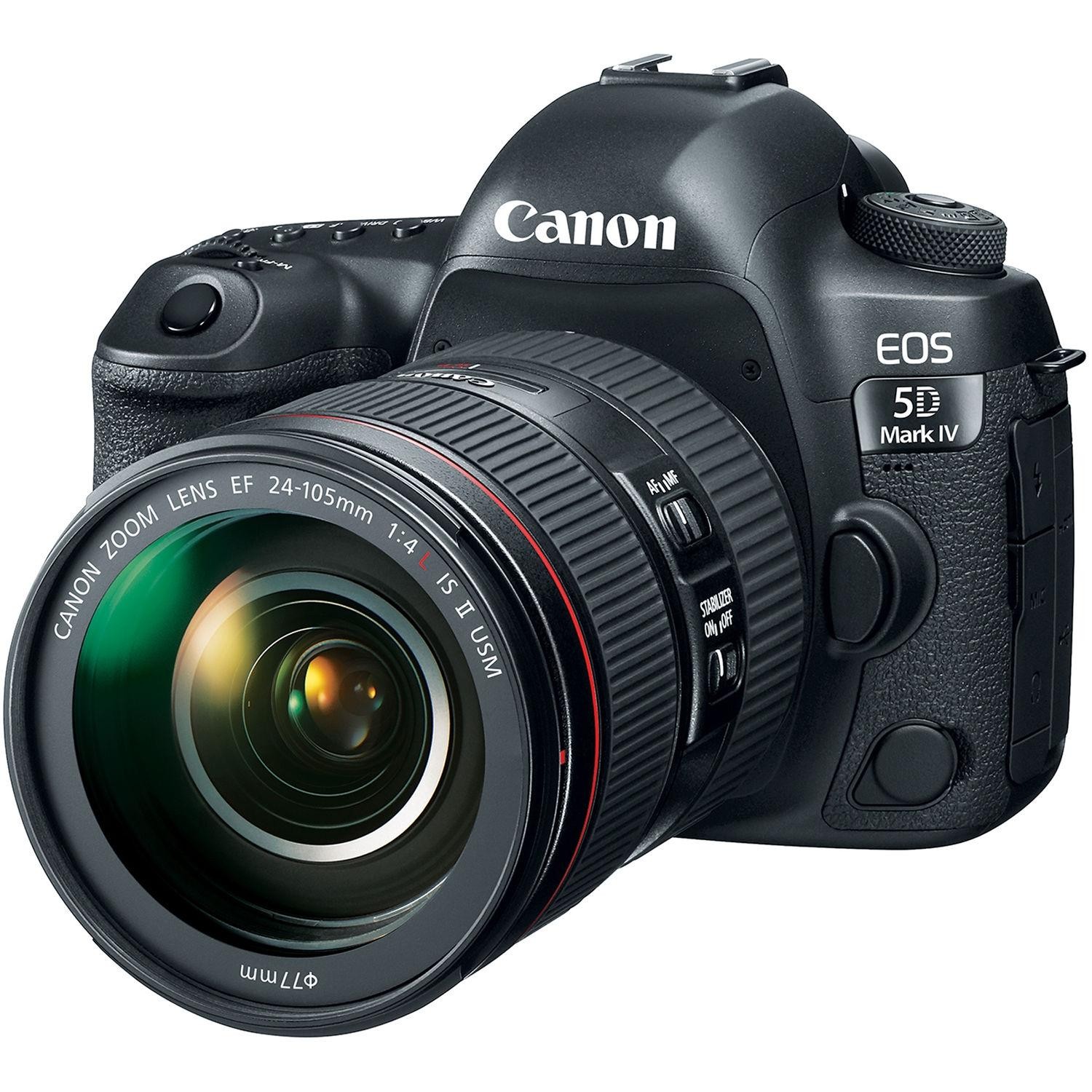 Дзеркальний фотоапарат Canon EOS 5D Mark IV Kit 24-105mm f/4 L II IS USM Black (1483C030)