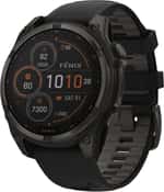 Спортивний годинник Garmin Fenix 8 51mm Solar Sapphire Carbon Gray DLC Titanium w. Black/Pebble Gray S. Band (010-02907-10/11)