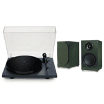 Комплект активних колонок Triangle AIO Twin (English Green) + програвач вінілу Lunar 1 (Blue)