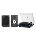 Комплект активных колонок Triangle BR03 CONNECT (Black) + проигрыватель винила Lunar 3 (Blue)