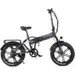 SAMEBIKE XWLX09 Fat Bike Electric Bicycle (500W; 10Ah; 48V), 20x4" Wheels, with Throttle, Black