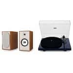 Active speaker set Triangle BR03 CONNECT (Oak) + vinyl turntable Lunar 3 (Blue)