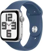 Смарт-годинник Apple Watch SE 2 2024 GPS 44mm Silver Aluminium Case w. Denim Sport Band - S/M (MXEQ3)