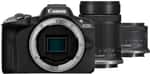 Беззеркальный фотоаппарат Canon EOS R50 Kit RF-S 18-45mm + RF-S 55-210mm IS STM Black (5811C034)