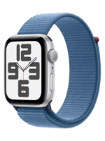 Смарт-годинник Apple Watch SE 2 GPS 44mm Silver Aluminium Case with Winter Blue Sport Loop (MREF3) [No Box]
