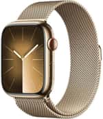 Смарт-годинник Apple Watch Series 9 GPS + Cellular 41mm Gold S. Steel Case w. Gold Milanese Loop (MRJ73)