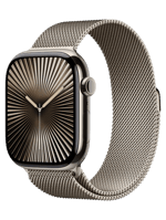 Смарт-годинник Apple Watch Series 10 GPS + Cellular 42mm Natural Titanium Case w. Natural Milanese Loop (MWXF3)