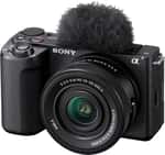 Компактний фотоапарат зі змінним об'єктивом Sony ZV-E10 Kit 16-50mm Black - English language (ILCZVE10LB.CEC)