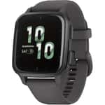 Garmin Venu Sq 2 Smartwatch with Slate Aluminum Bezel and Shadow Gray Case